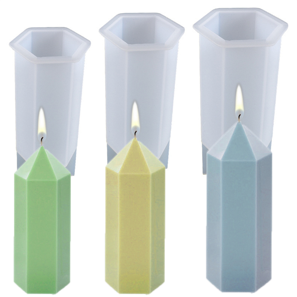 Candle Supplies Kit - قوالب شموع سداسية الشكل من السيليكون