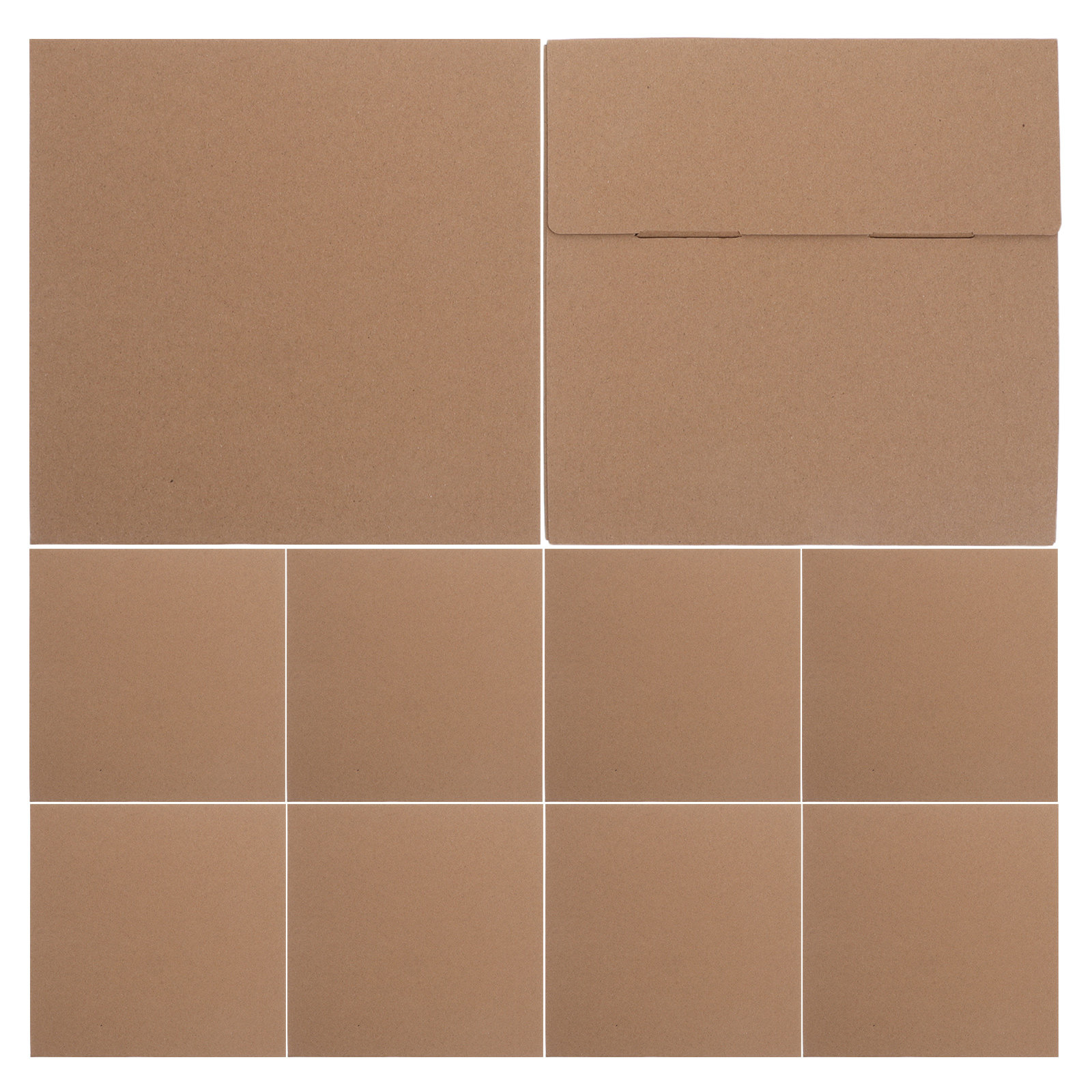 Kraft Paper Box - 10 قطع من صناديق الشحن الورقية