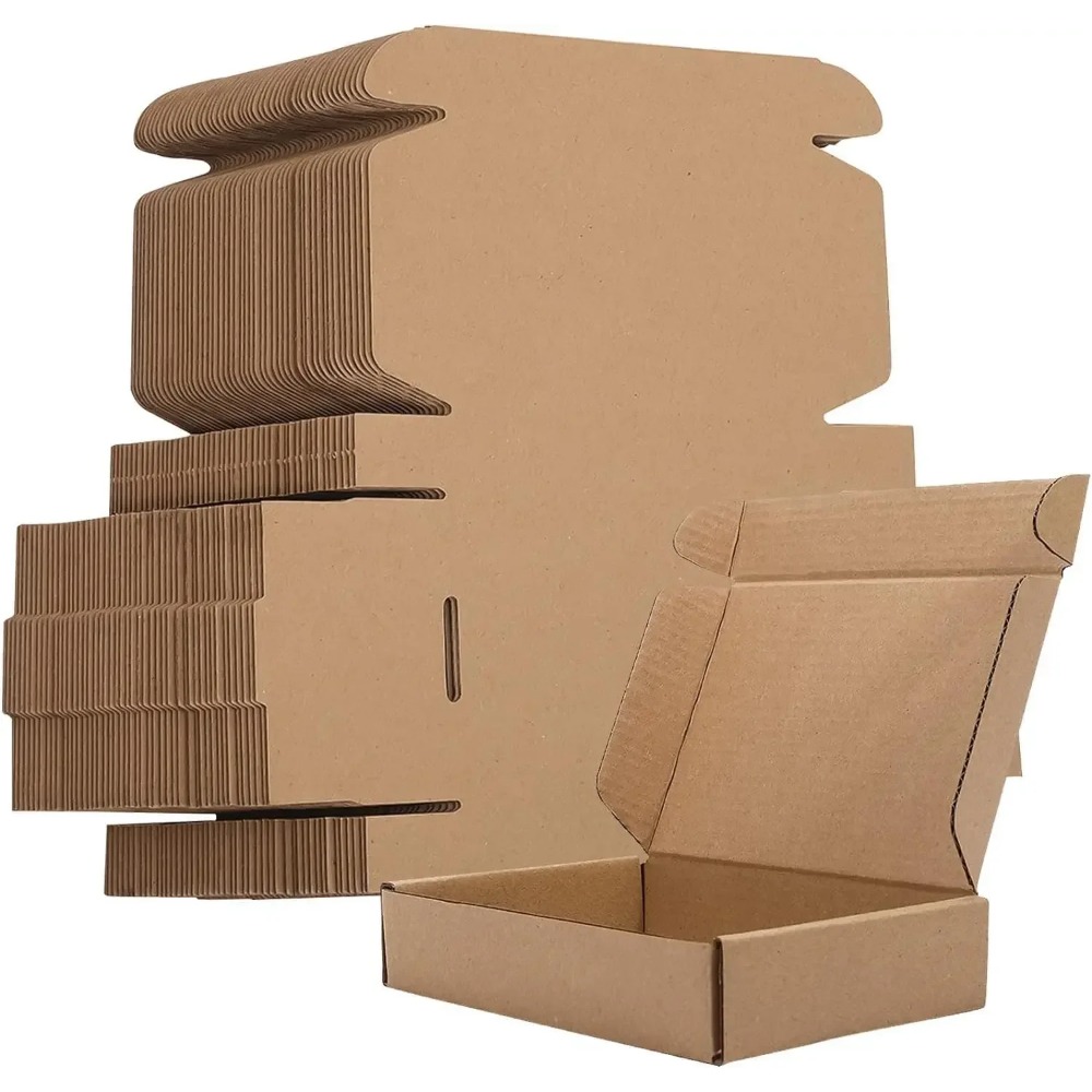 Kraft Paper Box - 10/20 قطعة من صناديق الشحن المموجة،