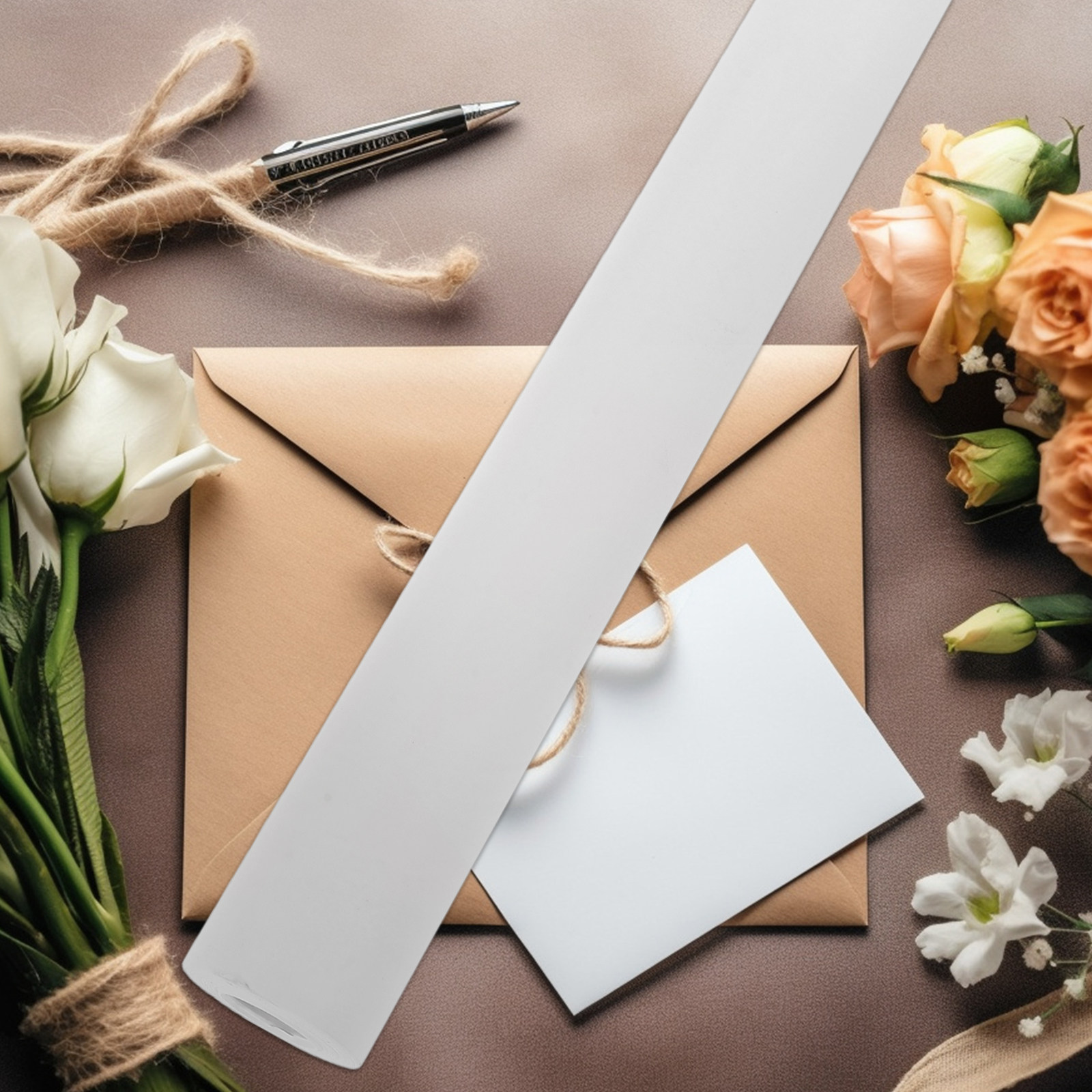 لفة واحدة من ورق تغليف الزهور  - مراجعة Kraft Paper Box وسعره
