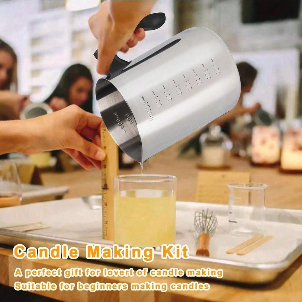 وعاء صب الشموع مع لوحة تسخين ك - مراجعة Candle Supplies Kit وسعره