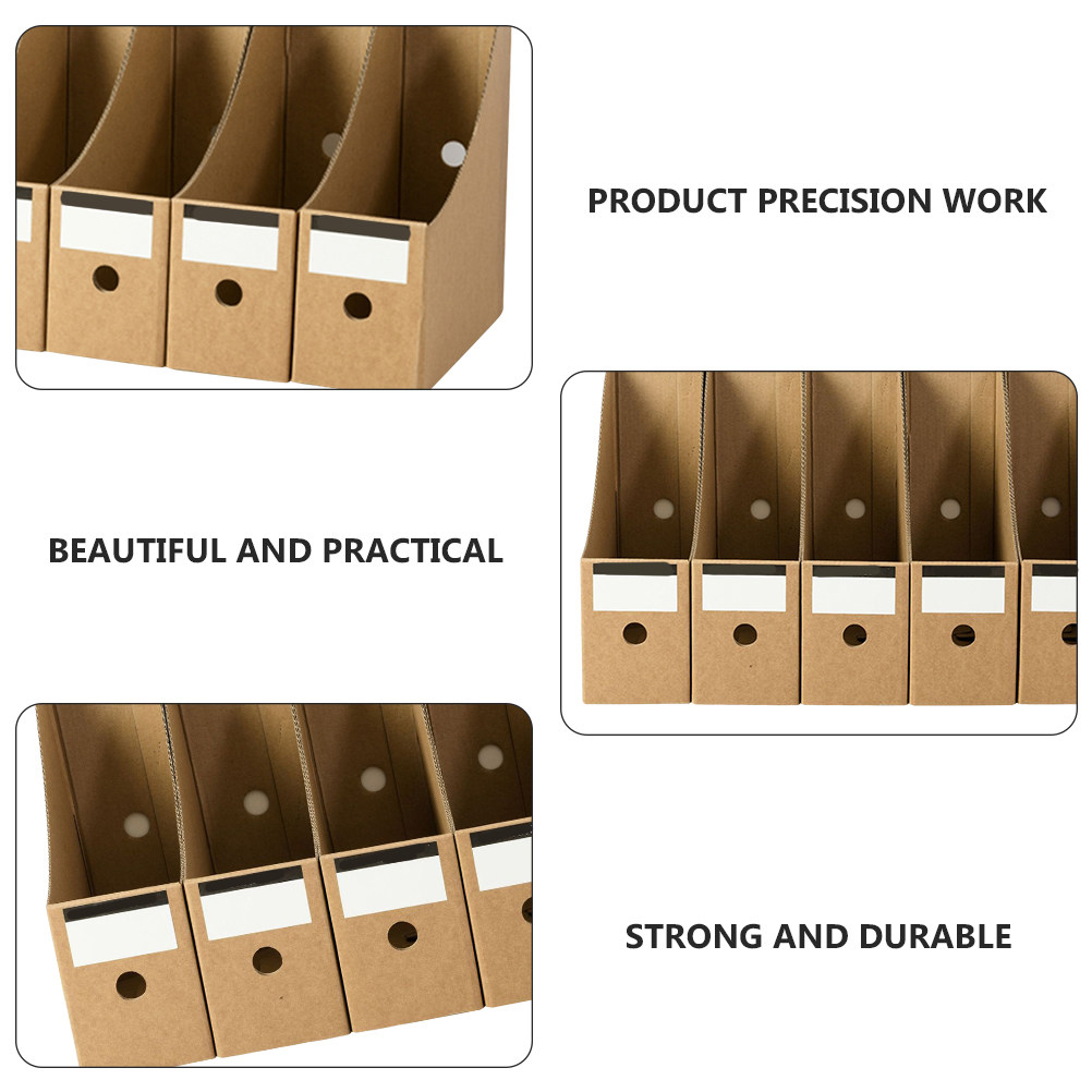 10 قطع من صناديق تخزين الملفات - مراجعة Kraft Paper Box وسعره