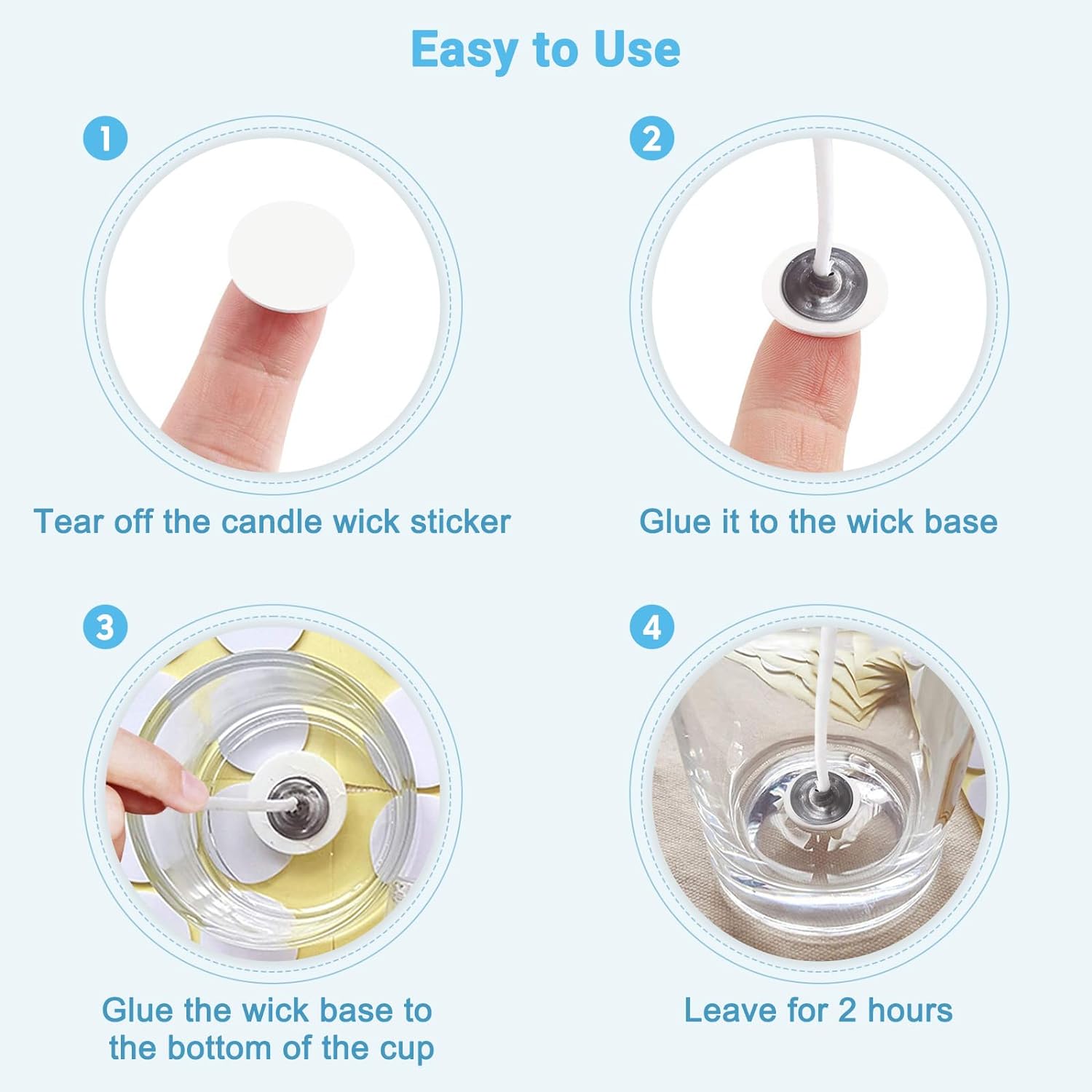 400 قطعة/100 قطعة ملصقات فتيل  - مراجعة Candle Supplies Kit وسعره