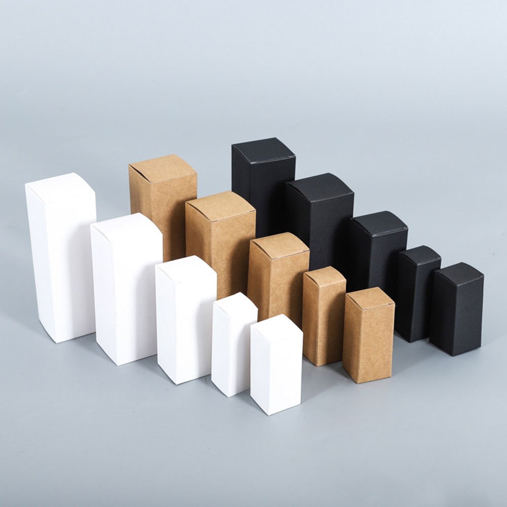 الأبيض كرتون كرافت صندوق ورقي  - مراجعة Kraft Paper Box وسعره