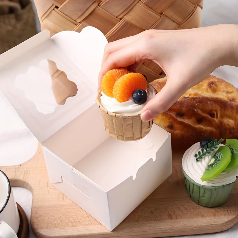 10 قطع من صناديق الكيك والحلوى - مراجعة Kraft Paper Box وسعره